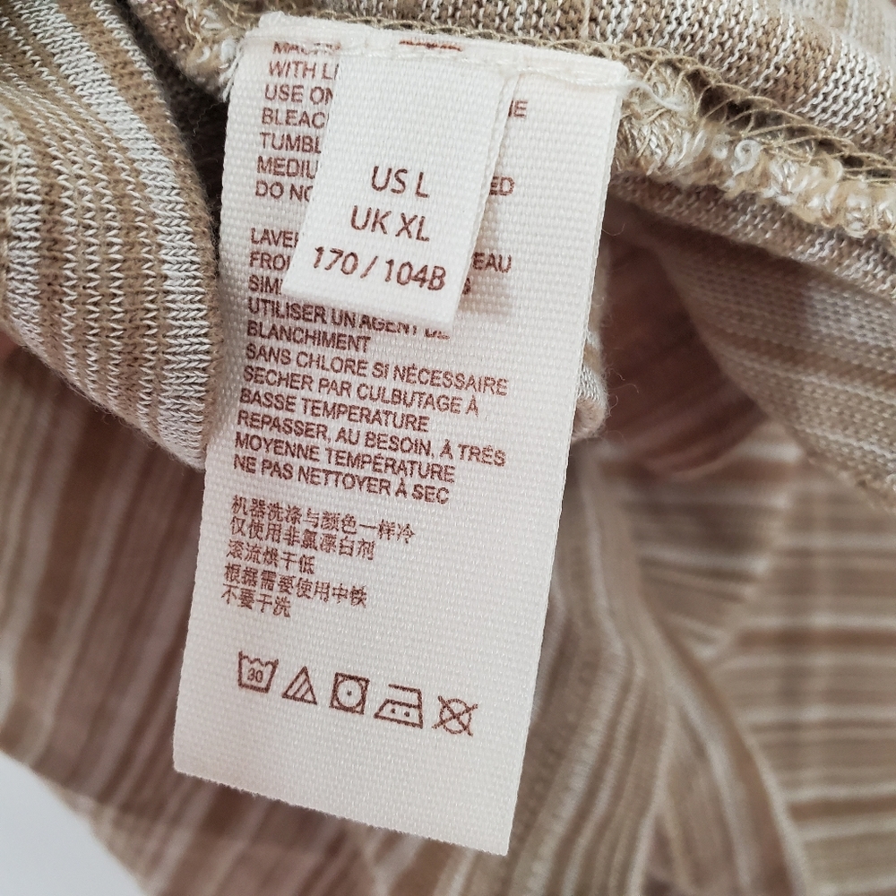 Free People Catalunya Embroidered Oversized Cropped Top in Mushroom Combo Size L - Picture 7 of 16